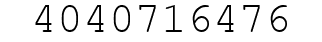 Number 4040716476.