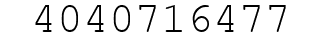 Number 4040716477.