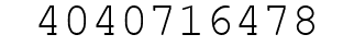 Number 4040716478.