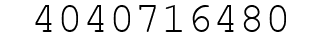 Number 4040716480.