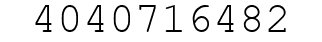 Number 4040716482.