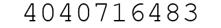 Number 4040716483.