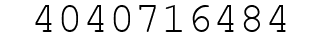 Number 4040716484.
