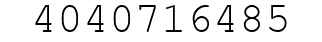 Number 4040716485.