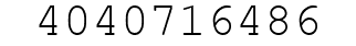 Number 4040716486.