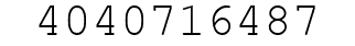 Number 4040716487.