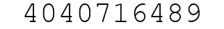 Number 4040716489.