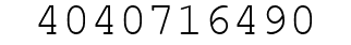 Number 4040716490.
