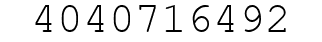 Number 4040716492.