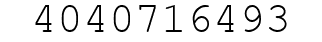 Number 4040716493.