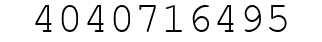 Number 4040716495.