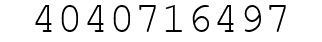 Number 4040716497.