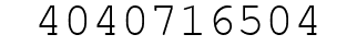 Number 4040716504.