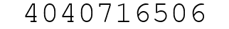 Number 4040716506.