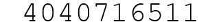 Number 4040716511.