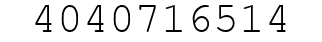 Number 4040716514.