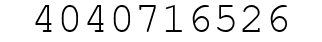 Number 4040716526.