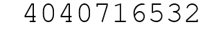 Number 4040716532.