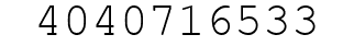 Number 4040716533.