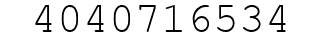Number 4040716534.