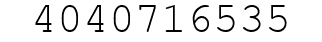 Number 4040716535.