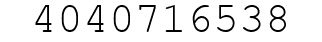 Number 4040716538.