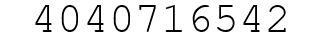 Number 4040716542.