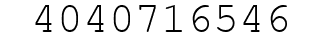 Number 4040716546.