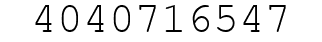 Number 4040716547.