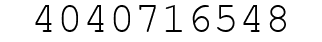 Number 4040716548.