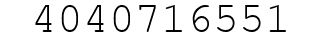 Number 4040716551.