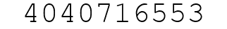Number 4040716553.