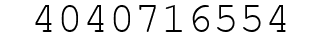 Number 4040716554.