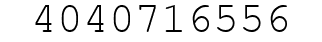 Number 4040716556.