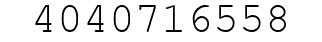 Number 4040716558.