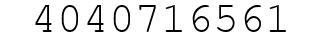Number 4040716561.