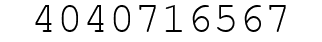Number 4040716567.