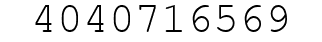 Number 4040716569.