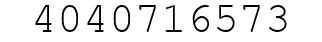 Number 4040716573.