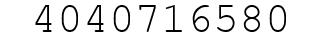 Number 4040716580.
