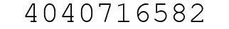 Number 4040716582.