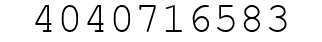 Number 4040716583.