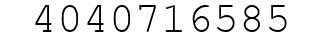 Number 4040716585.