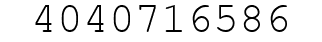 Number 4040716586.