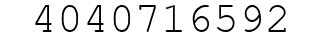 Number 4040716592.