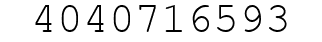 Number 4040716593.