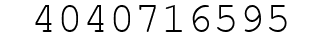 Number 4040716595.