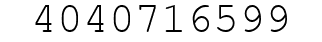 Number 4040716599.