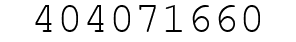 Number 404071660.
