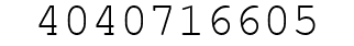 Number 4040716605.